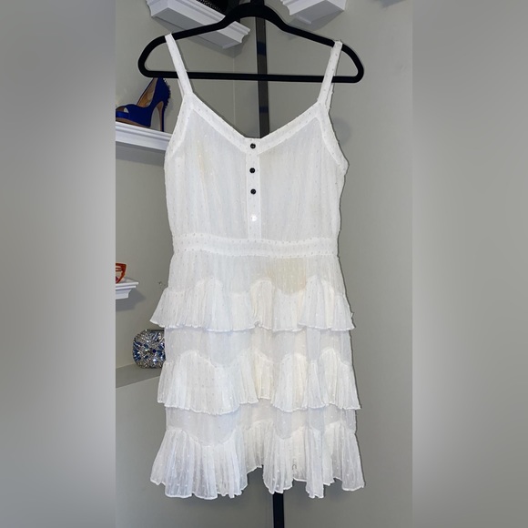 MAJE
Plumetis V-neck Xcrepe midi dress - Picture 3 of 13